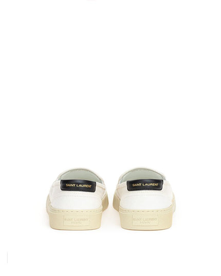 Saint Laurent White Cotton Low Top Sneakers