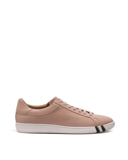 Bally Elegant Pink Leather Sneakers for Women