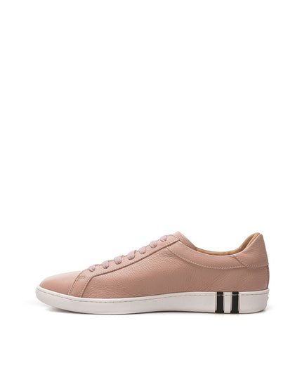 Bally Elegant Pink Leather Sneakers for Women