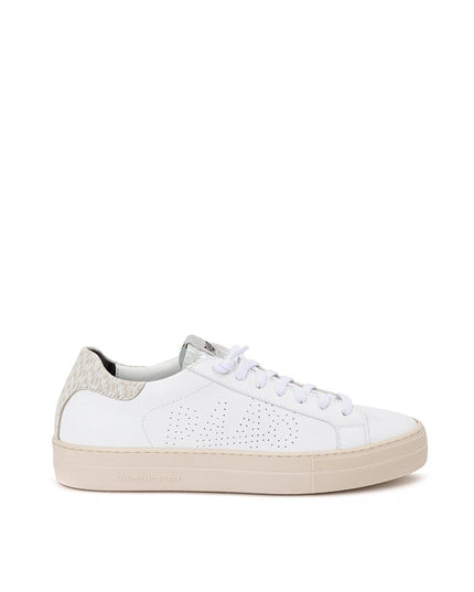 P448 White Leather Sneakers Elegant Casual Footwear