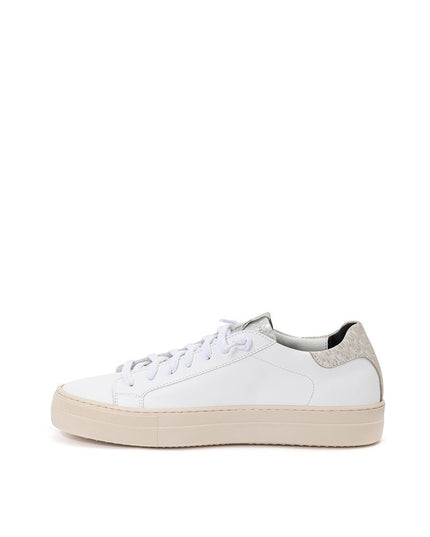 P448 White Leather Sneakers Elegant Casual Footwear
