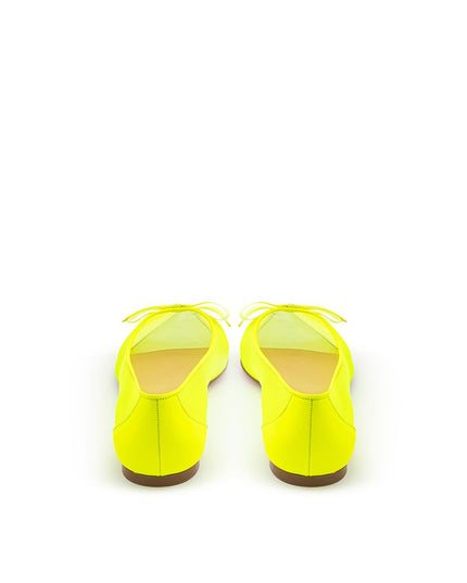 Christian Louboutin Sunshine Yellow Mesh Flat Elegance