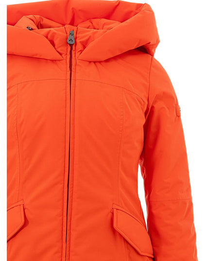 Peuterey Elegant Orange Polyester Jacket for Women