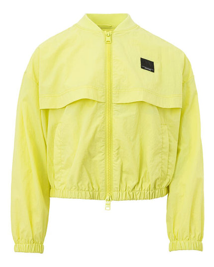 Armani Exchange Chic Yellow Polyamide Jacket for Women