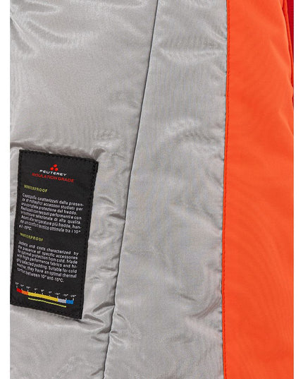 Peuterey Elegant Orange Polyester Jacket for Women