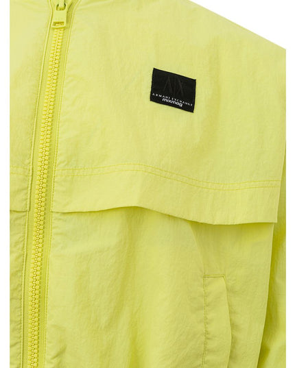 Armani Exchange Chic Yellow Polyamide Jacket for Women