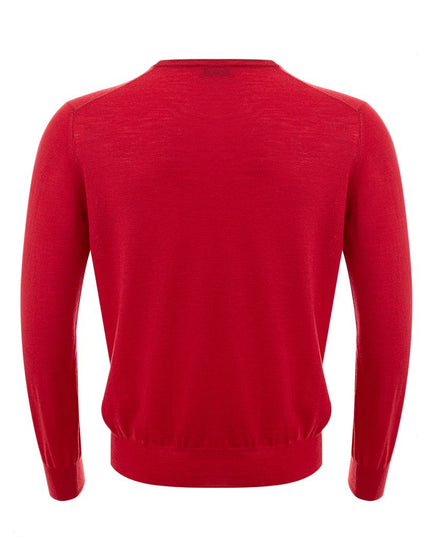 Gran Sasso Elegant Red Wool Sweater for Men