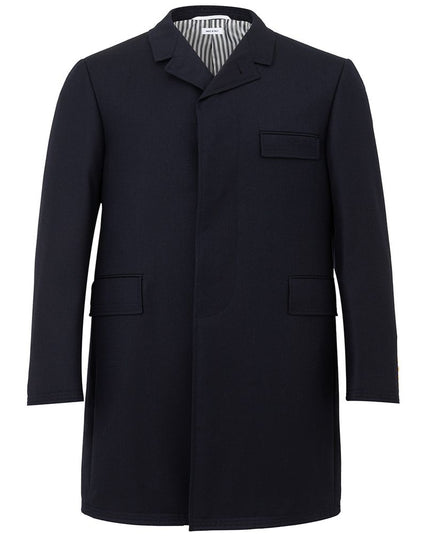 Thom Browne Elegant Wool Jacket in Signature Blue