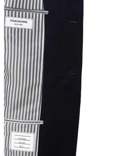 Thom Browne Elegant Wool Jacket in Signature Blue