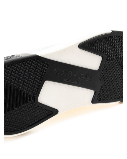 Casadei Elegant White Leather Sneakers