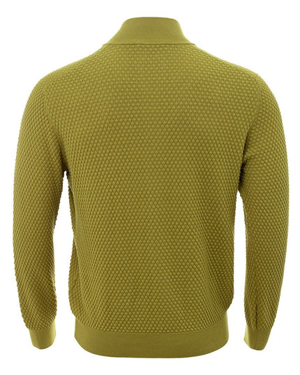 Gran Sasso Elegant Yellow Cotton Cardigan for Men