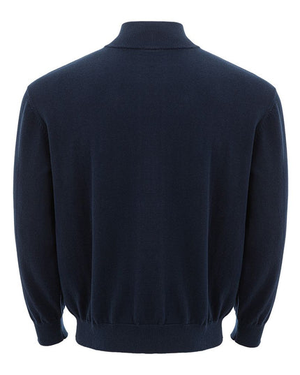 Armani Exchange Blue Cotton Sweatshirt