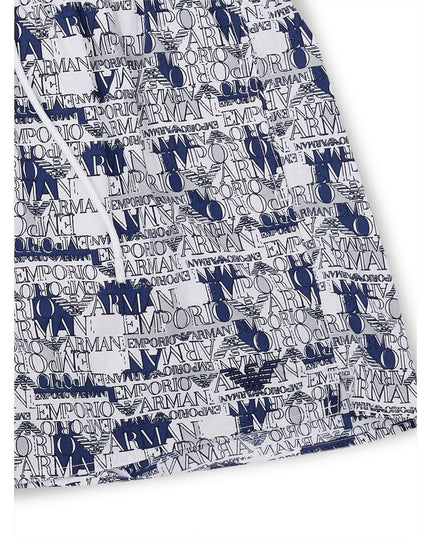 Emporio Armani Elegant White Polyester Swim Shorts