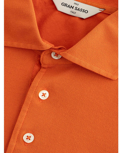 Gran Sasso Elegant Orange Cotton Polo for Men