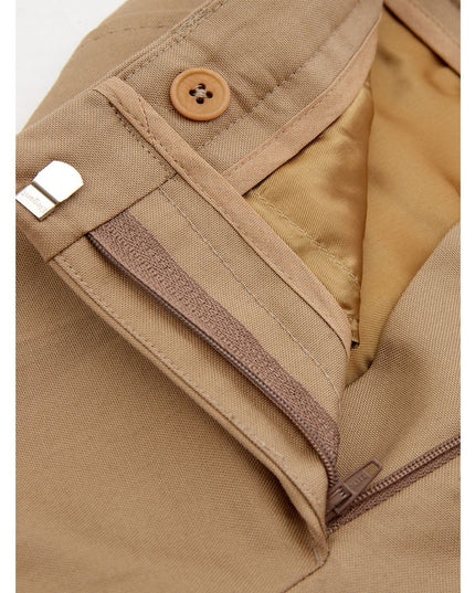 Lardini Elegant Brown Cotton Trousers for Women