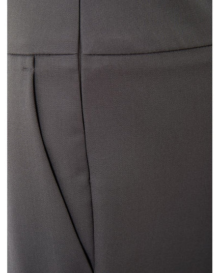 Lardini Gray Wool Casual Pants