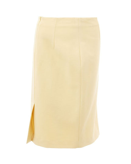 Lardini Elegant Yellow Viscose Skirt for Women