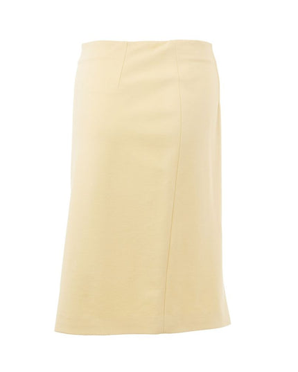 Lardini Elegant Yellow Viscose Skirt for Women