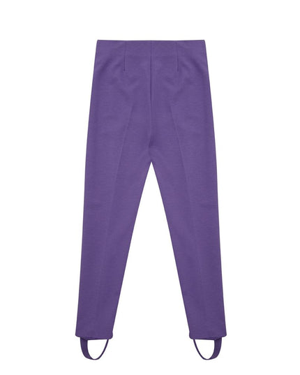 Lardini Elegant Purple Viscose Pants