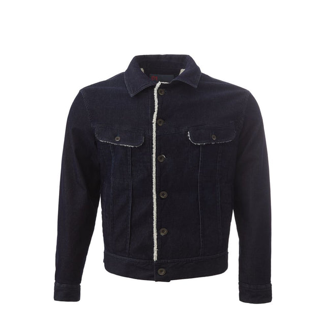 Lardini Blue Cotton Denim Jacket