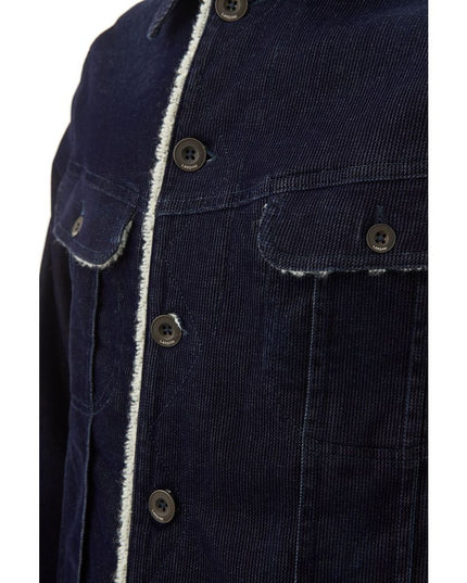 Lardini Blue Cotton Denim Jacket