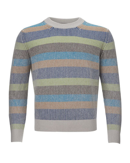 Gran Sasso Elegant Multicolor Cashmere Sweater for Men