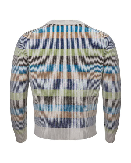 Gran Sasso Elegant Multicolor Cashmere Sweater for Men