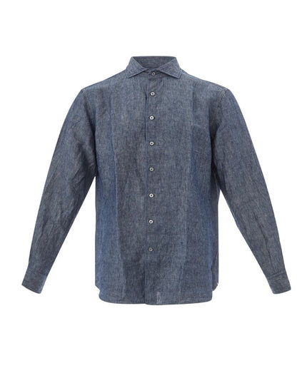 Lardini Blue Denim Shirt