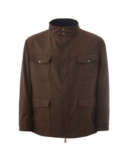 Lardini Elegant Wool Blue Jacket for Men