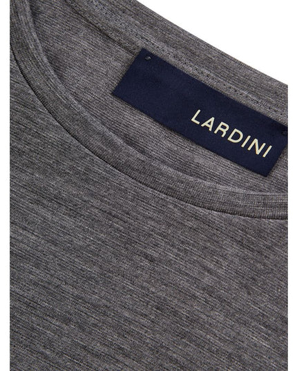 Lardini Elegant Gray Woolen Designer T-Shirt