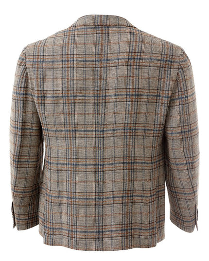 Lardini Elegant Multicolor Linen Jacket