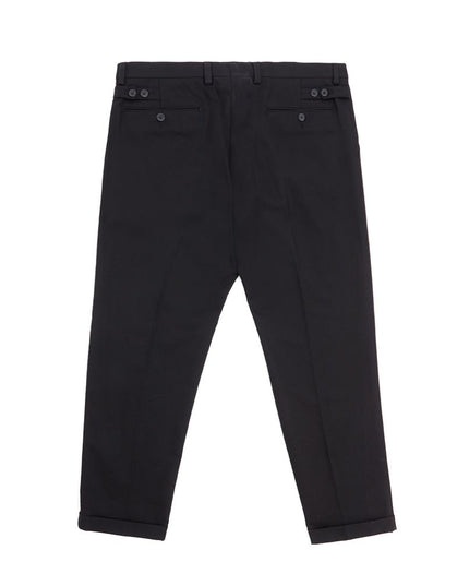 Dolce & Gabbana Elegant Black Cotton Pants for Men