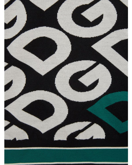 Dolce & Gabbana Elegant Black Cotton Sweater for Sophisticated Style