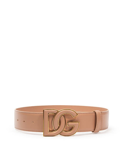 Dolce & Gabbana Pink Leather Regular Belt