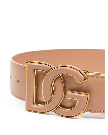 Dolce & Gabbana Pink Leather Regular Belt