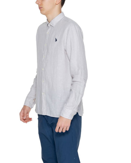 U.S. POLO ASSN. Beige Linen Dress Shirt