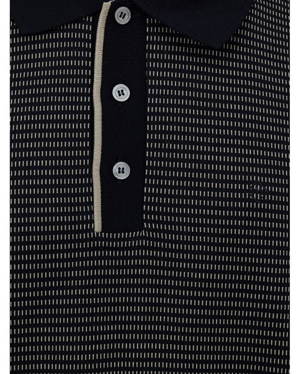 Dunhill Blue Cotton Polo Shirt