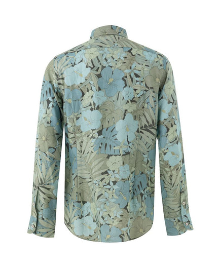 Tom Ford Blue Lyocell Pattern Shirt