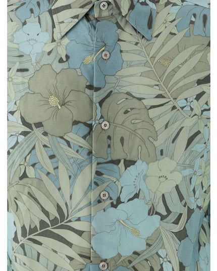 Tom Ford Blue Lyocell Pattern Shirt