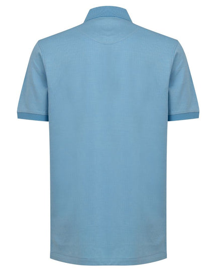 Dunhill Blue Cotton Polo Shirt