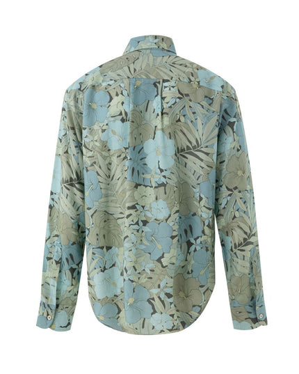 Tom Ford Blue Lyocell Pattern Shirt