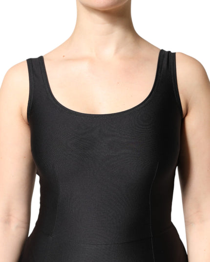 Dolce & Gabbana Black Sleeveless Bodycon Women Jumpsuit Dress