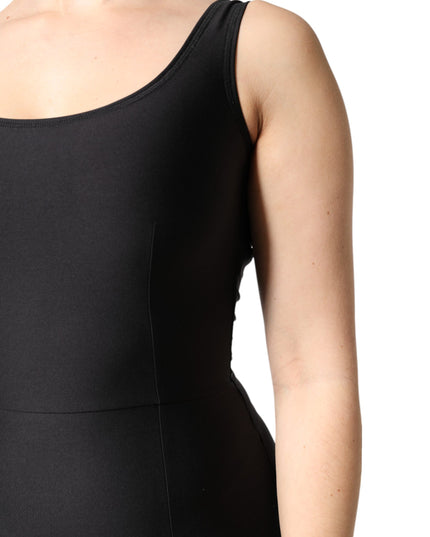 Dolce & Gabbana Black Sleeveless Bodycon Women Jumpsuit Dress
