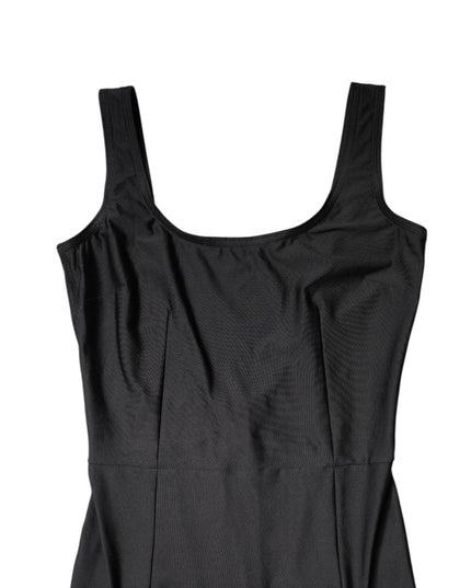 Dolce & Gabbana Black Sleeveless Bodycon Women Jumpsuit Dress