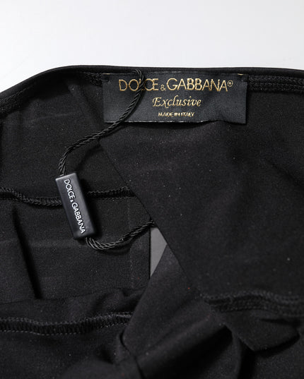 Dolce & Gabbana Black Sleeveless Bodycon Women Jumpsuit Dress