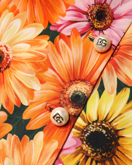 Dolce & Gabbana Multicolor Floral High Waist Mini Skirt