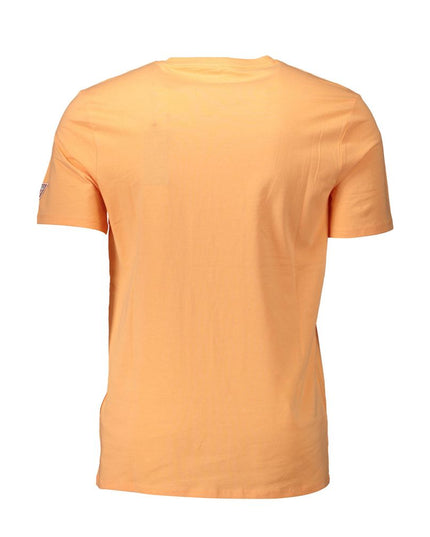 Guess Jeans Orange Cotton Men T-Shirt