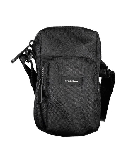 Calvin Klein Elegant Black Shoulder Bag with Chic Detailing