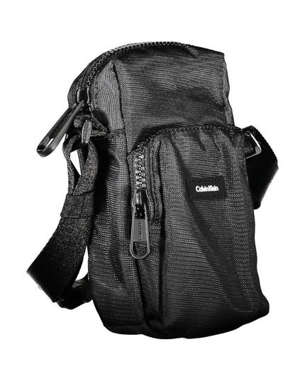 Calvin Klein Elegant Black Shoulder Bag with Chic Detailing
