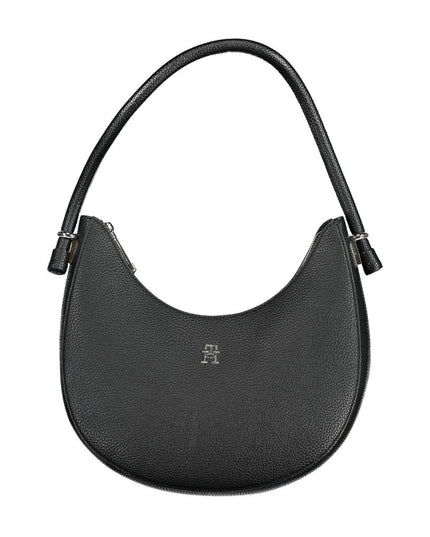 Tommy Hilfiger Black Polyurethane Women Handbag